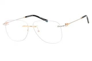 C03 Shiny Gold/Silver / Clear Lens