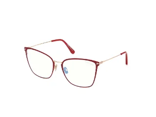 075 Shiny Fuchsia, "T" Logo/Blue Block Lenses