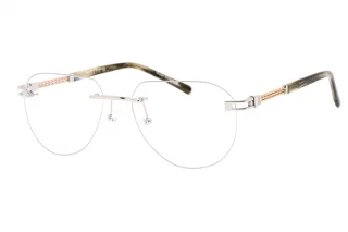 C02 Shiny Silver/Gold / Clear Lens