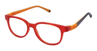 2-Ni-156 Red Orange W/Blue Strap