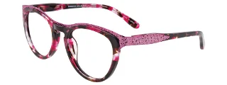 030 Red Marbled & Pink