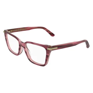 604 Transparent Striped Burgundy