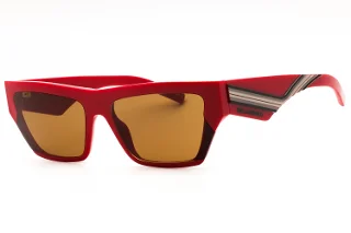 600 SHINY RED/Brown