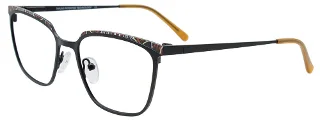 090 Black & Mix Patterned Browline