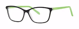 black/neon lime