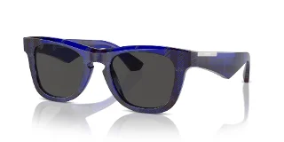 411487 Check Blue