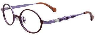 010 Satin Dark Brown & Lilac