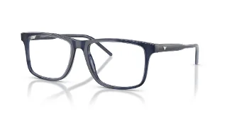 6054 Striped Transparent Blue