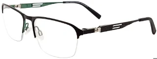 090 Matt Black & Shiny Dark Green