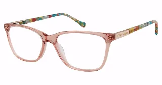 Betsey Johnson Eyeglasses CRYSTAL CLEAR