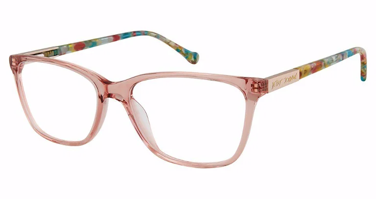 Betsey Johnson Eyeglasses CRYSTAL CLEAR