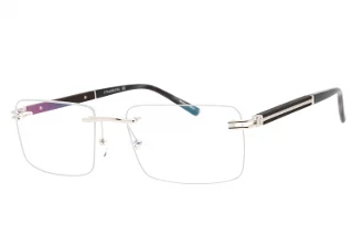 C02 Shiny Silver/Grey Horn / Clear Lens