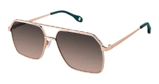 S216-F-2101 Rose Gold Emerald Coral