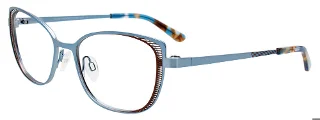 050 Matt Light Blue & Dark Brown