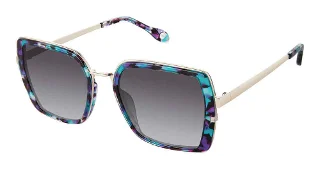 S204-F-2093 Turquoise Purple Gold