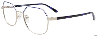 050 Blue & Silver / Dark Blue Tortoise