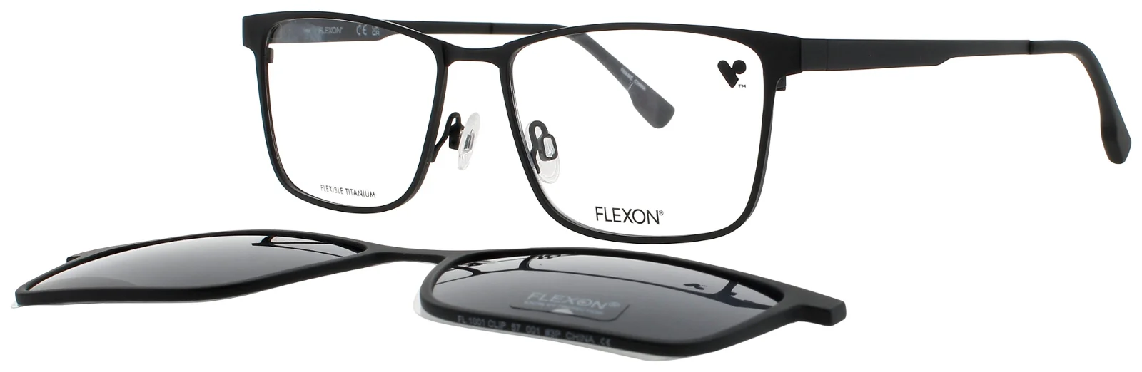 Flexon Eyeglasses FLX1001 MAG SET