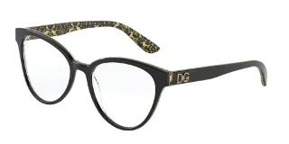 3215 Black On Damasco Glitter Black