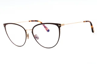 046 Matte Light Brown, "T" Logo/Blue Block Lenses