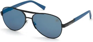 02D Matte Black Front, Matte Cobalt Blue Temples