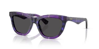 411387 Check Violet