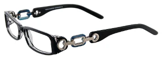 090 Black & Blue Marbled