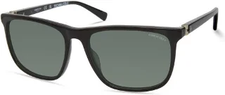 01R Shiny Black /Green Polarized