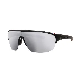 02W Matte Black With Silver Mirror Lenses