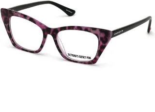 077 Fuschia Pattern W/Heart Temple In Black