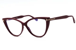 074 Shiny Bordeaux, "T" Logo/Blue Block Lenses