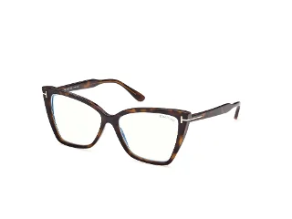 052 Shiny Dark Havana, "T" Logo/Blue Block Lenses