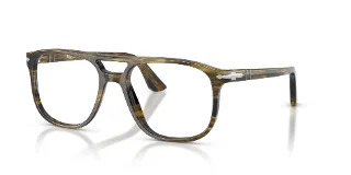 1237 Striped Black & Olive Green