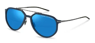 Black W Blue Mirror (C264)