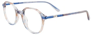 050 Transparent Light Blue & Light Brown