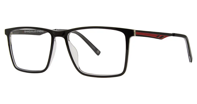 Shaquille Oneal Eyeglasses Shaq 187Z Black 55-16-145