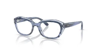 3991 Striped Blue On Transparent Blue