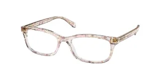 5695 Transparent Pink Floral Print