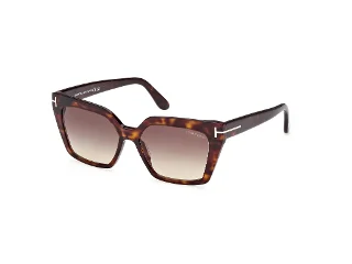 52F Shiny Dark Havana, "T" Logo, Eco/Gradient Brown Lenses