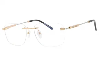 C03 Shiny Gold/Silver / Clear Lens