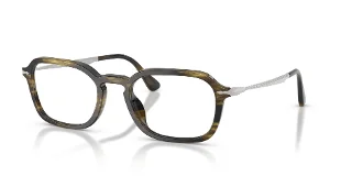 1237 Striped Black & Olive Green