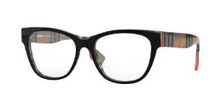 3806 Top Black On Vintage Check