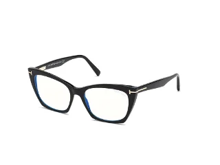 001 Shiny Black/Blue Block Lenses