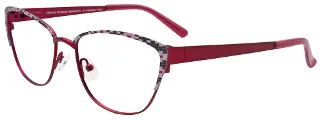 030 Satin Red & Black & White & Pink