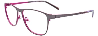 020 Satin Dark Grey & Fuchsia
