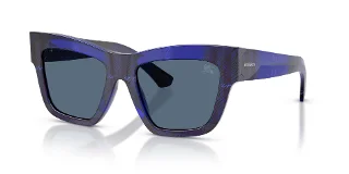 411480 Check Blue