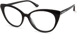 001 Black W/Heart Temple