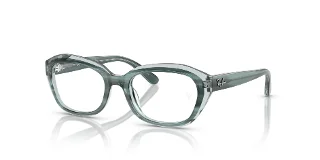 3990 Striped Green On Transparent Green