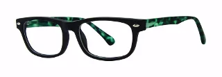 black/green matte