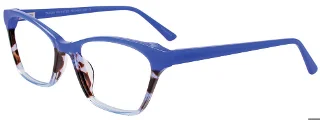 050 Blue & Marbled Light Blue & Dark Brown