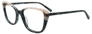 090 Black & Transparent Marble Black
